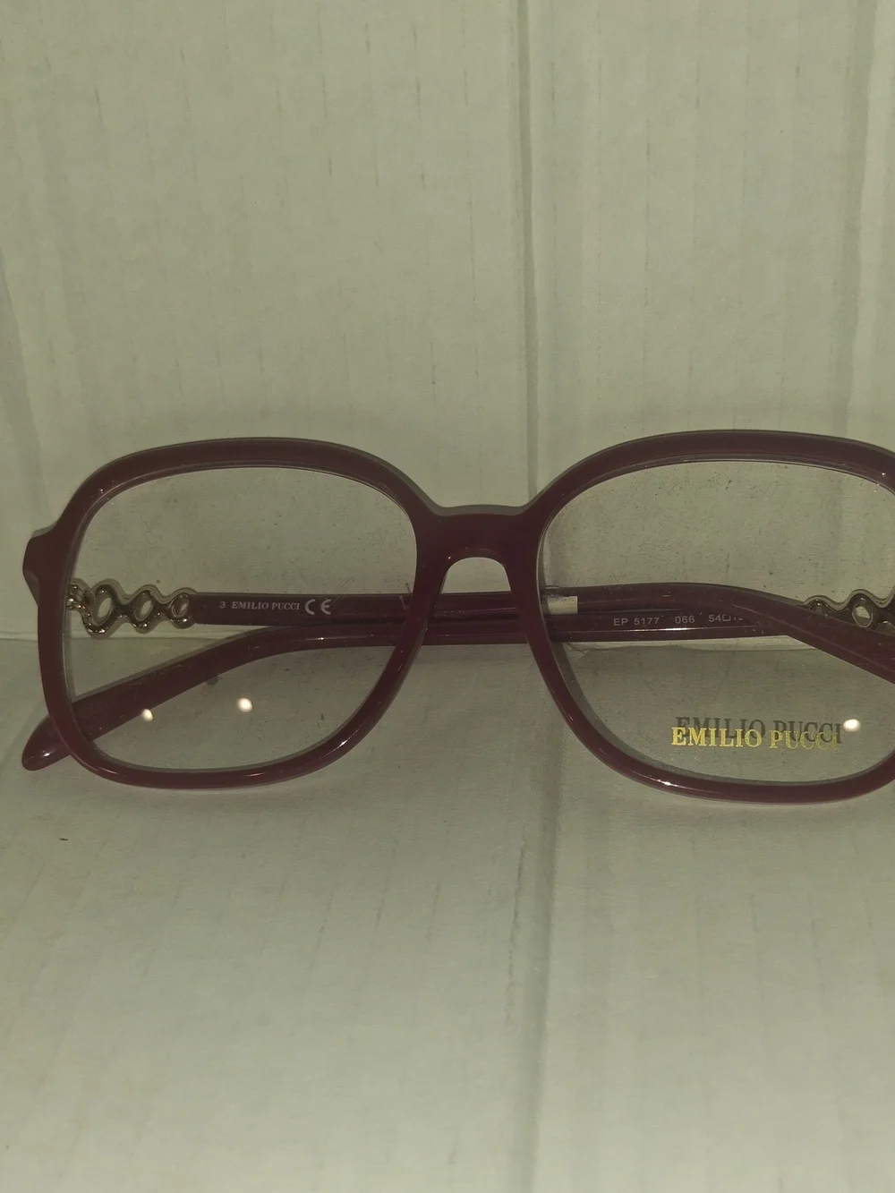 Emilio Pucci Women's Wine Red Rounded Square Optical Glasses